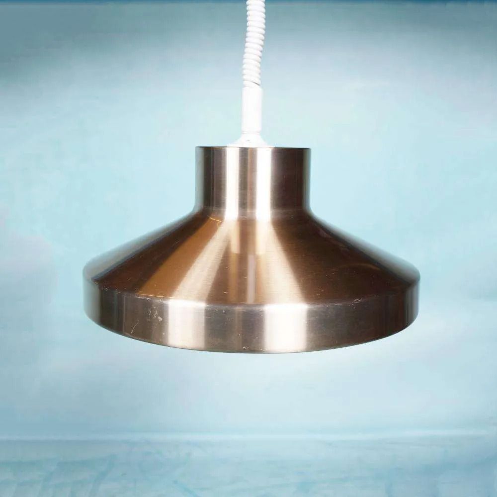 Vintage Aluminum Pendant Lamp From The 60s/70s, Dining Table Lamp. photo furniture