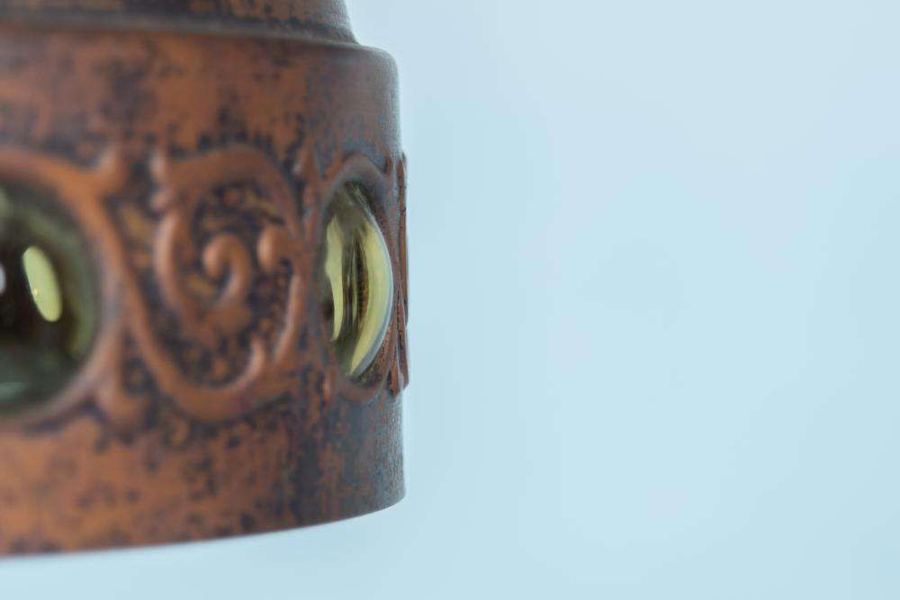 Vintage Peil & Putzler Pendant Lamp, 1950s/60s Brutalist. photo vinterior