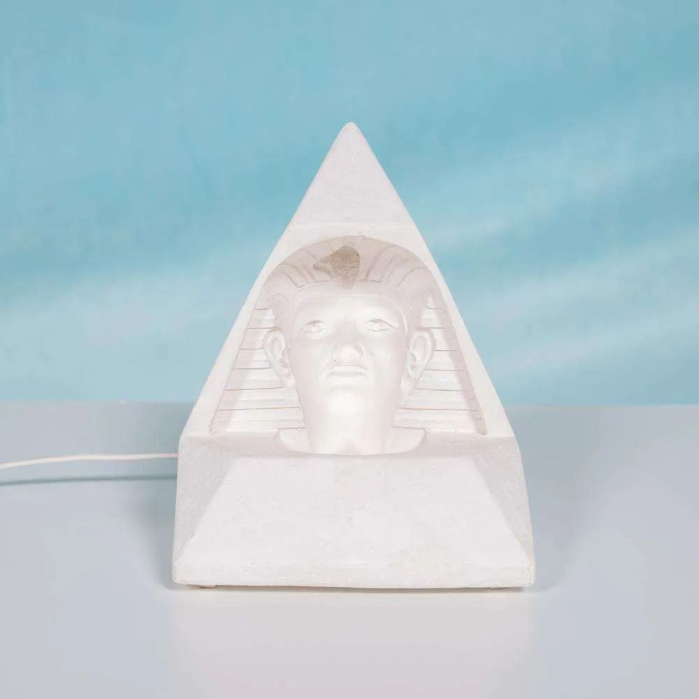 Egyptian Stone Table Lamp, Vintage Mood Lamp 70s/80s. photo furniture