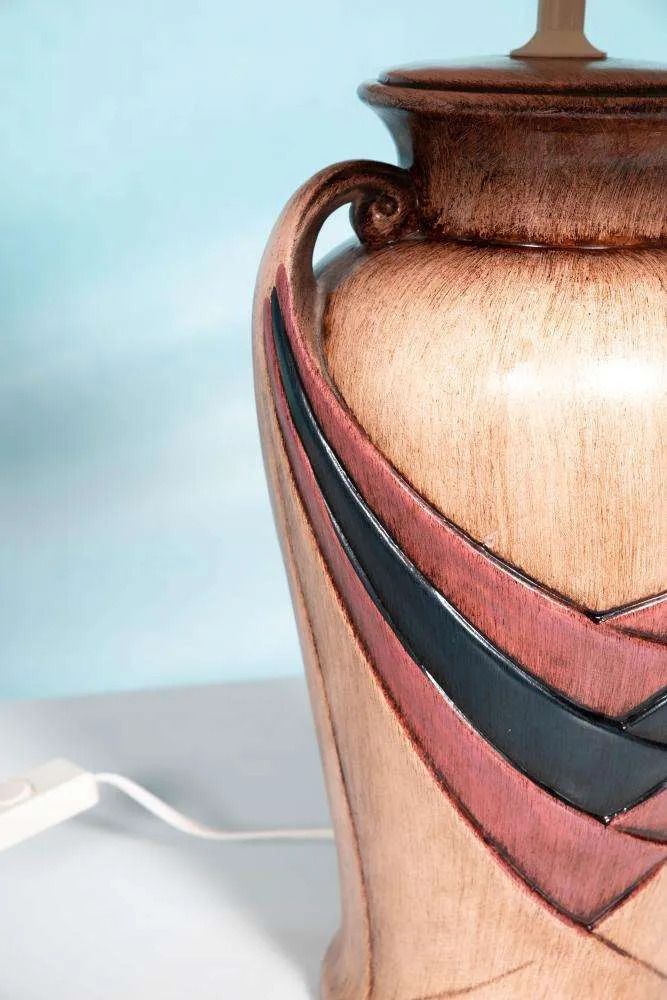 Scandinavian Bohemian Table Lamp 70s/80s, Postmodern. photo vintage