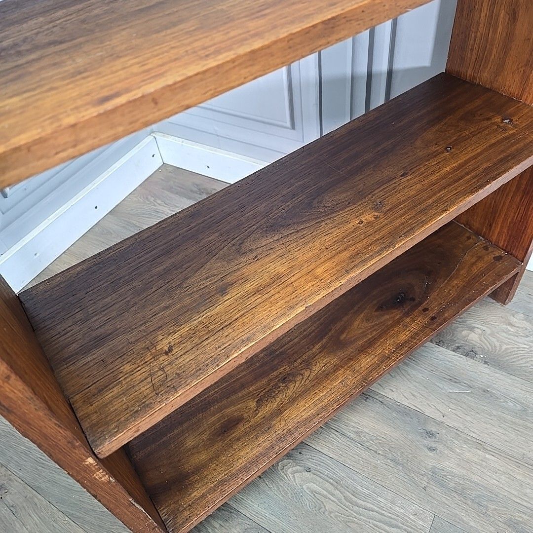 photo furniture Antique Bookcase Shelf / Shelves Vintage Solid Wooden Arts & Crafts Pegged