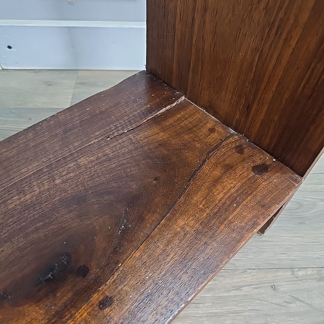 Furniture Antique Bookcase Shelf / Shelves Vintage Solid Wooden Arts & Crafts Pegged photo