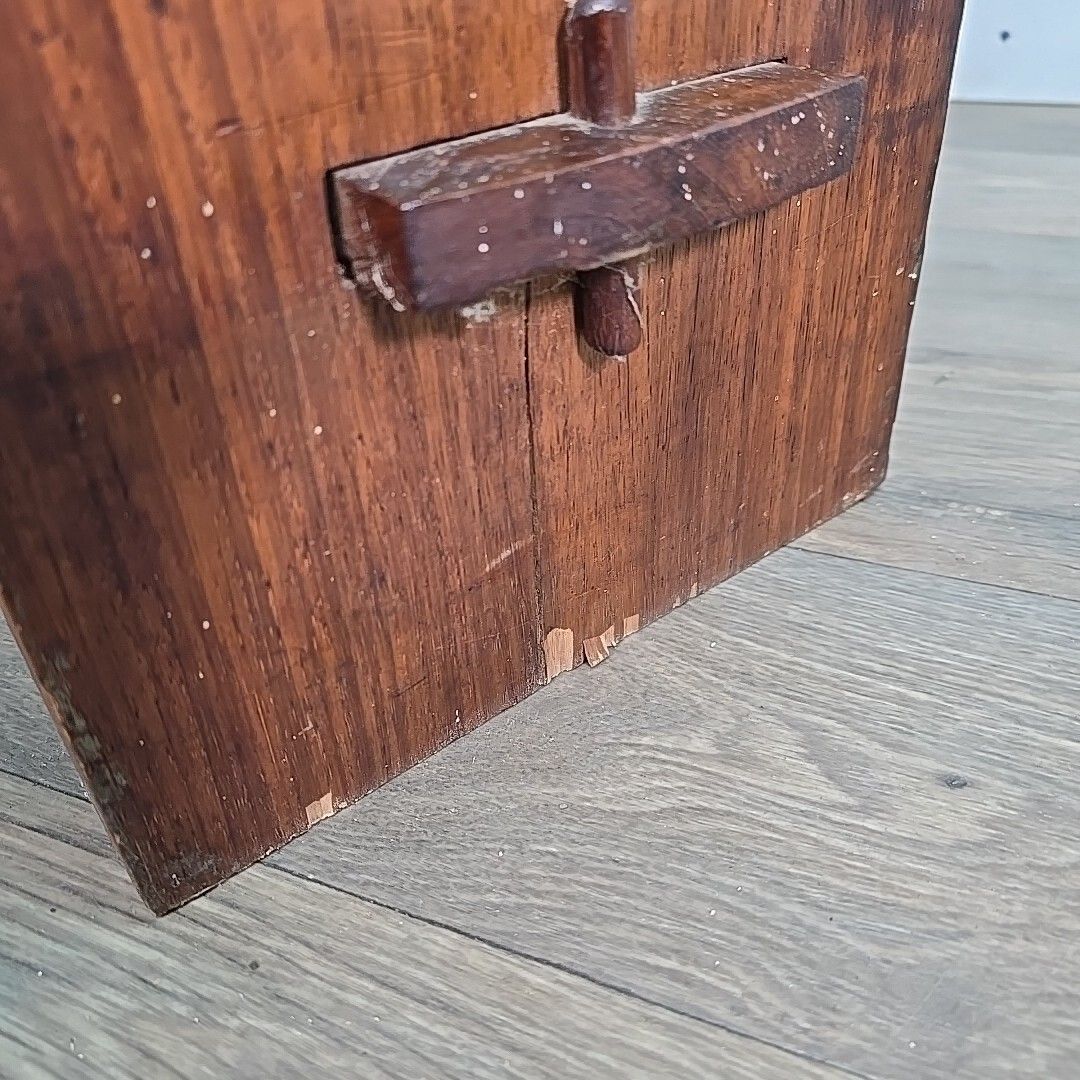 photo buy Antique Bookcase Shelf / Shelves Vintage Solid Wooden Arts & Crafts Pegged
