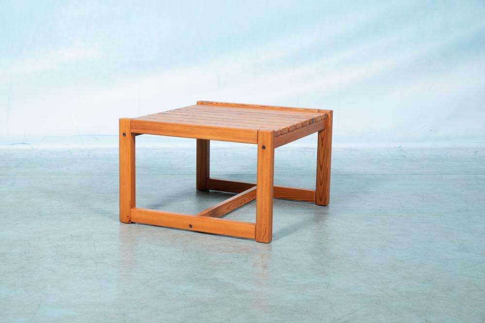 Vierkante Japandi Bijzettafel Jaren 1970, Safari Möbring Ikea. photo Meubels