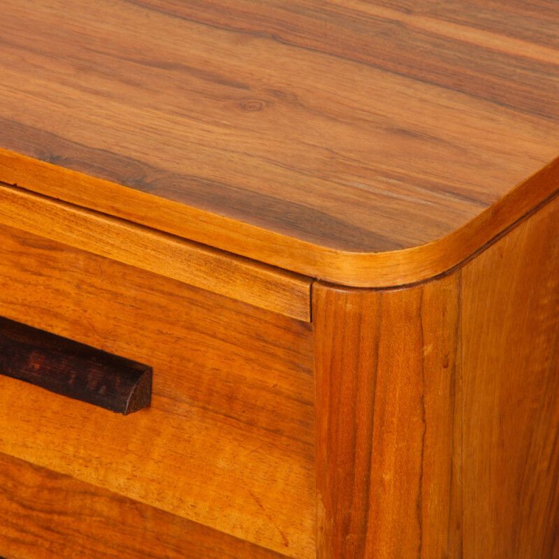 Walnut Chest Of Drawers, 20th Century Piece. photo for sale