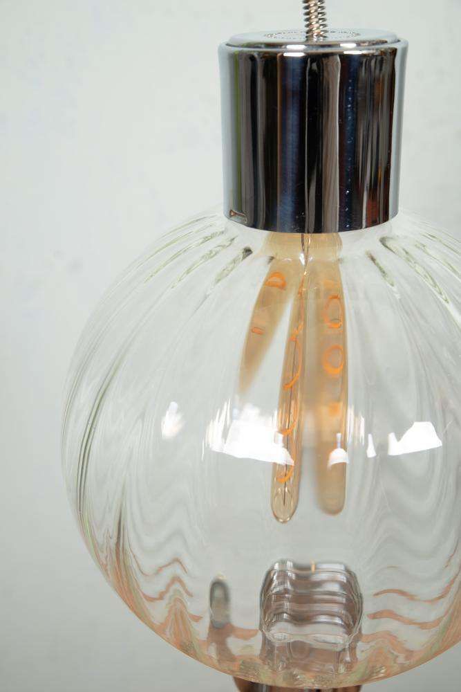 Space Age Glazen Bollamp, Mid Century Modern Glazen Hanglamp, Jaren Zestig/60s. photo buy