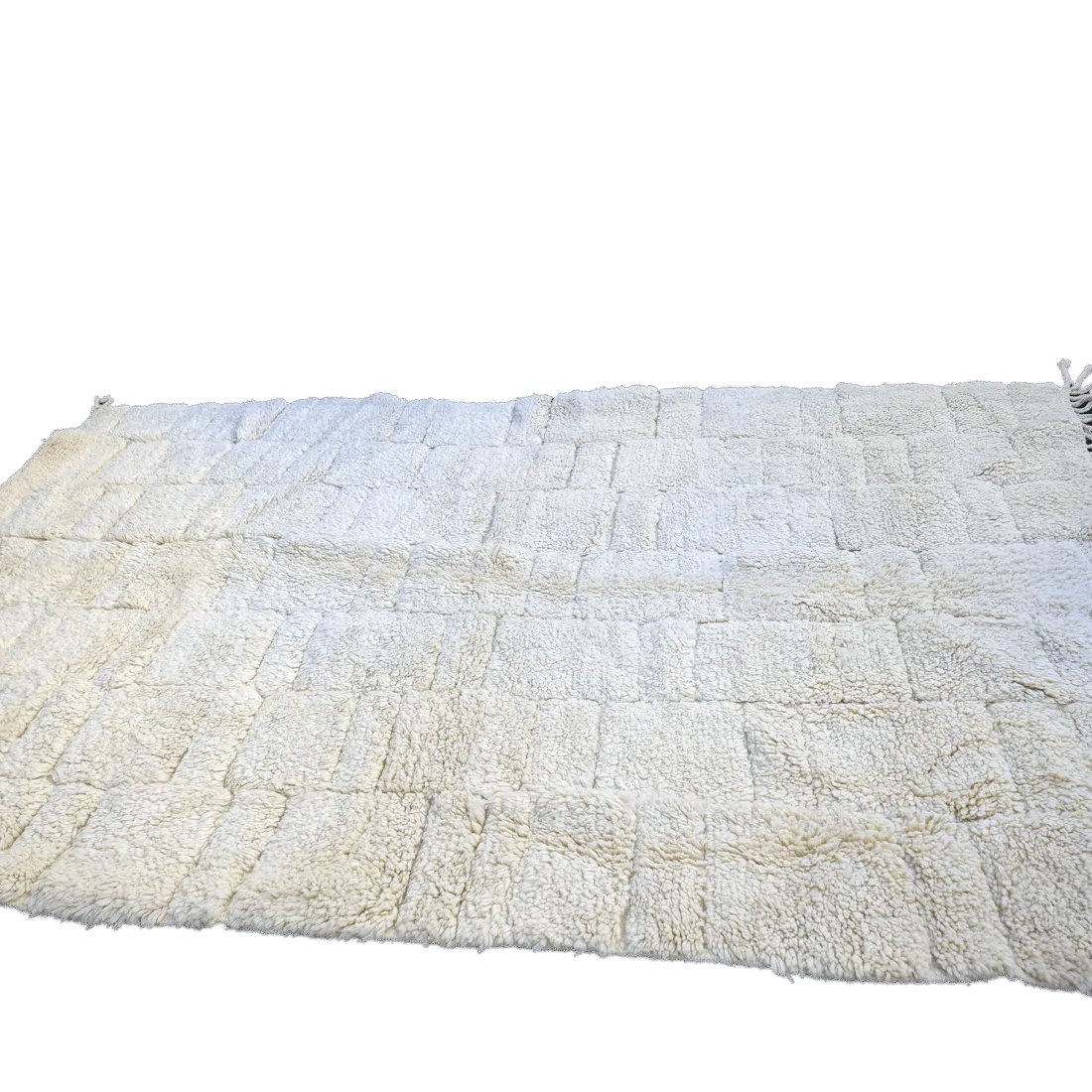 No Custom Fee/  Cream Authentic Beni Ouarain Moroccan Rug 100%Wool/ 9.8×6.8ft– 300×210 Cm photo furniture