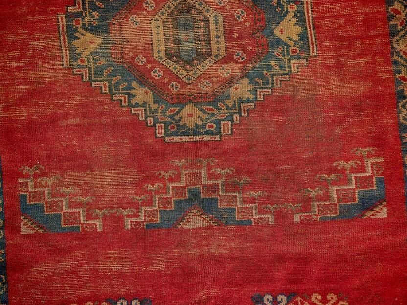 No Custom Fee/  Antique Handmade Moroccan Rug 100% Wool 265×162 Cm photo Textiles