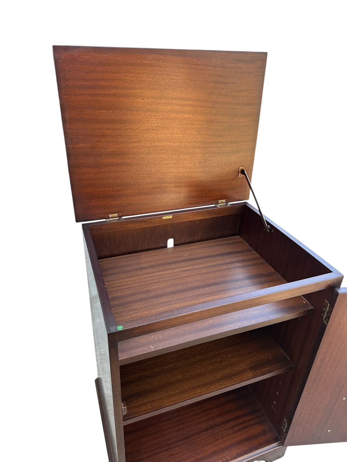 Vintage Georgian Style Mahogany Media Unit By Rotarem photo vintage