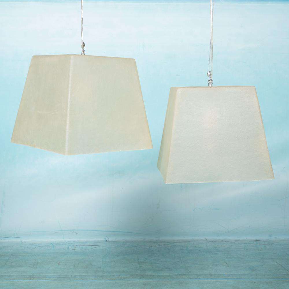 Minimalistisch Vintage Hanglamp Van Glasvezel, Roche Bobois photo Verlichting