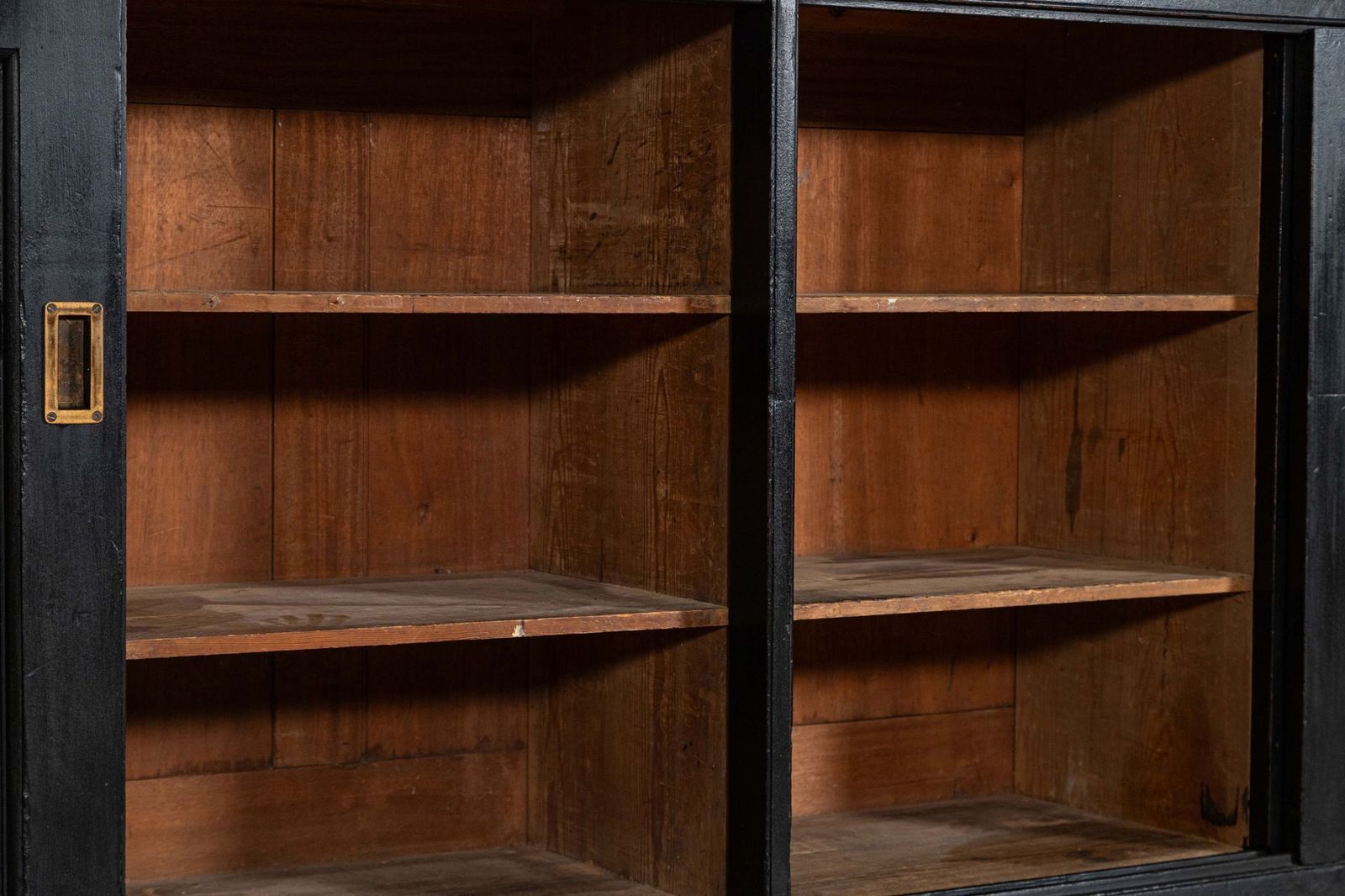 photo buy Large 19thc English Ebonised Mahogany Shop Counter / Dresser Base