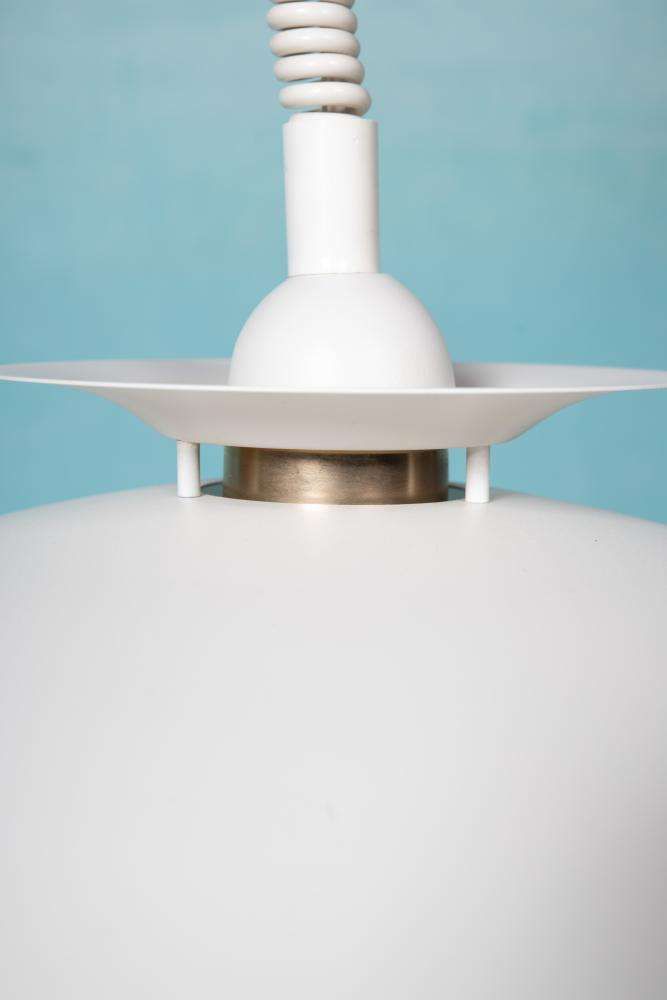 Vintage Scandinavische Schaalvormige Lamp, Minimalistische Mid Century Hanglamp photo Verlichting