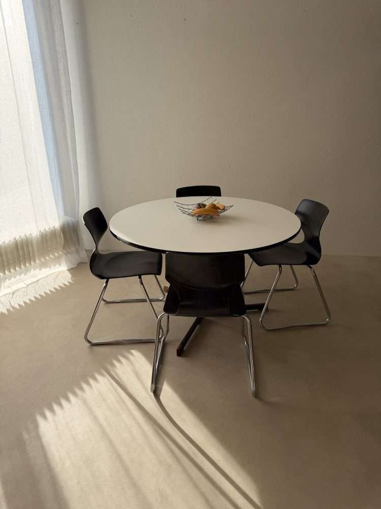 Vintage Flötotto Sled Chairs 1970s Ebony Chrome photo buy