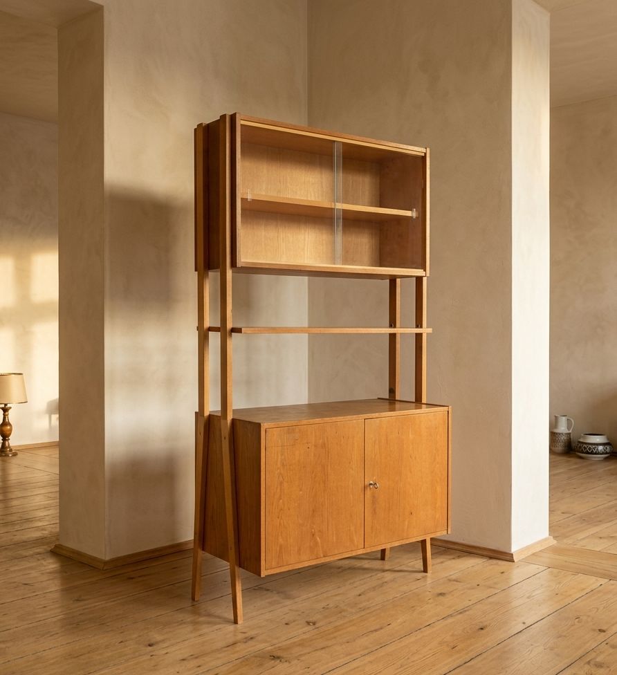 Wandrek / Boekenkast Van František Jirák Voor Tatra Nábytok, Mid Century Teakfineer, Jaren 1960, Tsjecho Slowakije