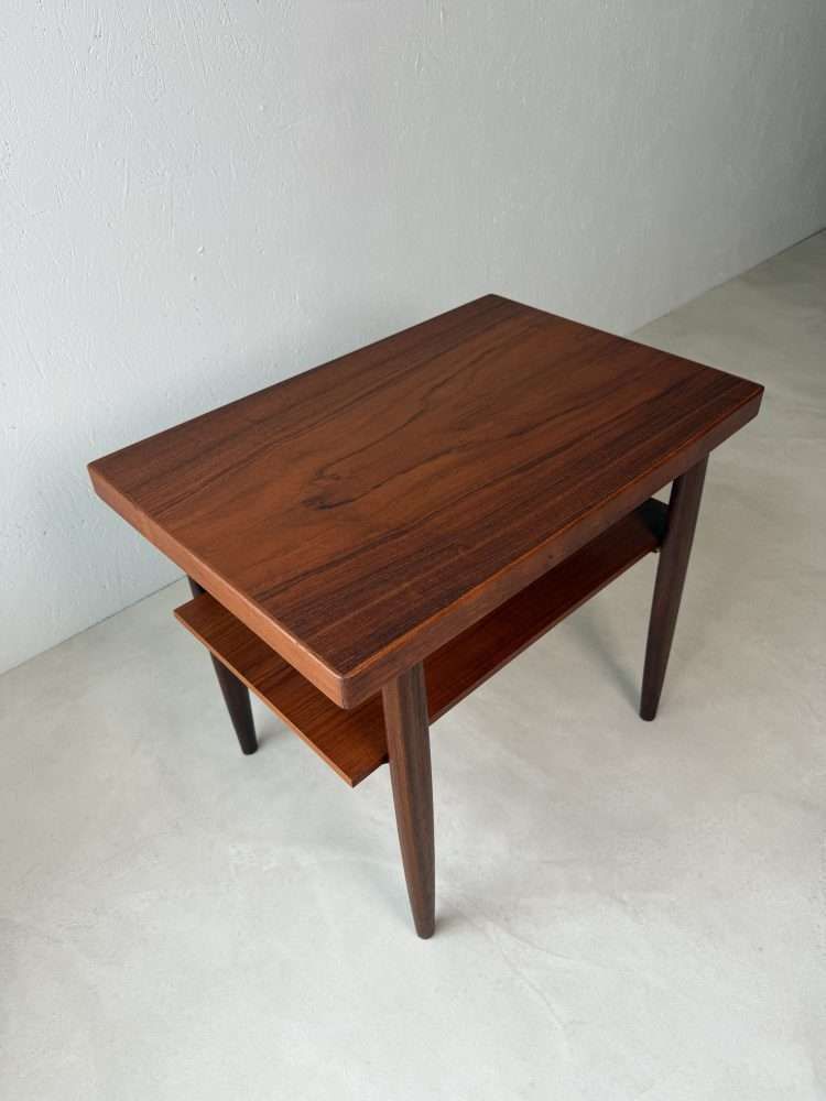 Vintage Teak Opal Tijdschriftentafel Ca. Jaren 1960 photo furniture