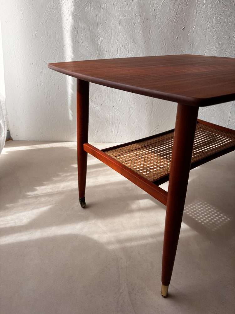 photo buy Swedish Design Side Table Alberts Mahogany & Webbing 1960s
