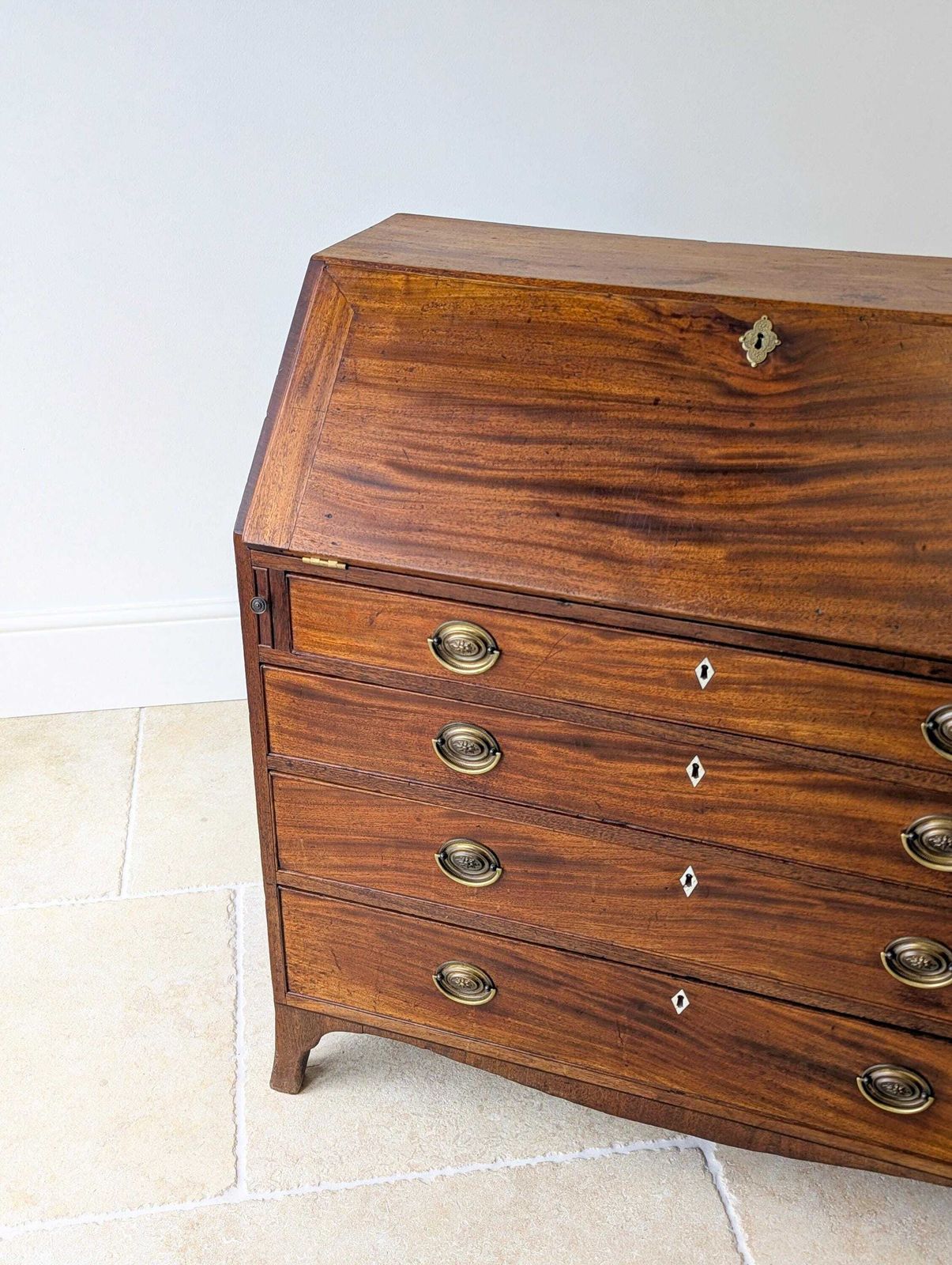 Antique Georgian Mahogany Bureau C.1800 photo buy