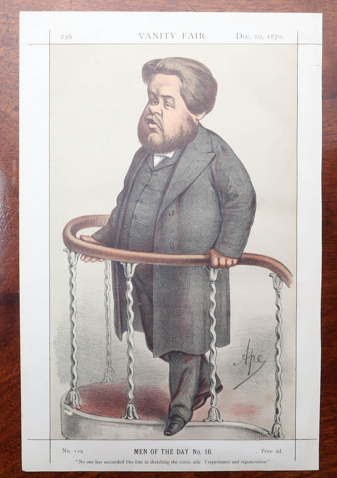 photo vinterior Set Of 12 Original Antique Vanity Fair " Spy " Prints. " Men Of The Day ". 1873