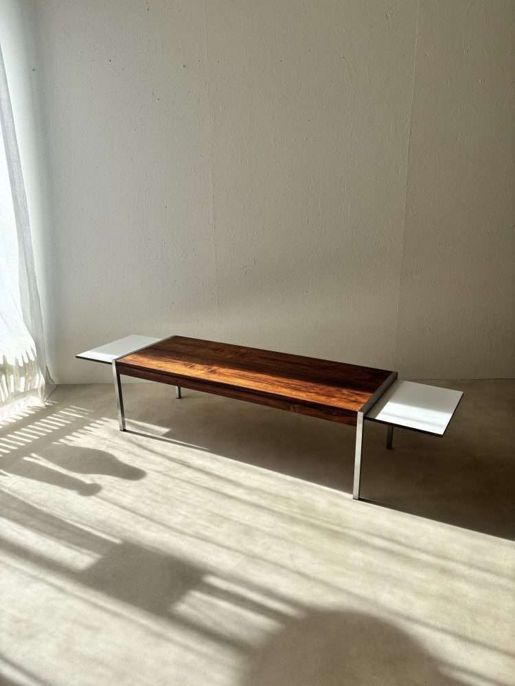 925.0 Vintage Dutch Design Coffee Table Topform Rosewood 1960s photo