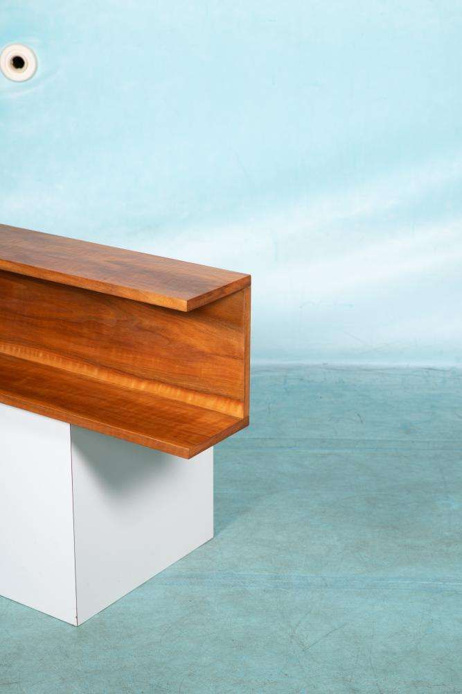 Minimalistische Wandconsole In Walnootfineer, Mid Century photo buy