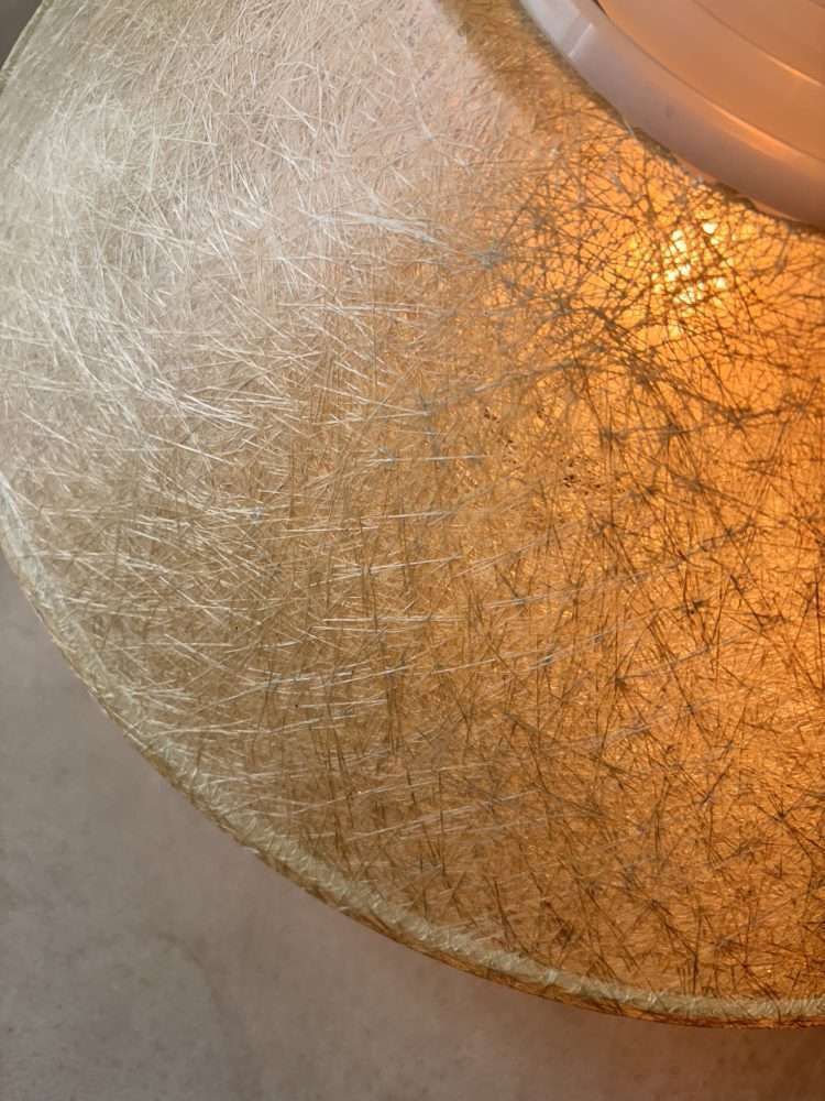 Louis Kalff Philips Ceiling Lamp, 1950s Fiberglass photo vintage