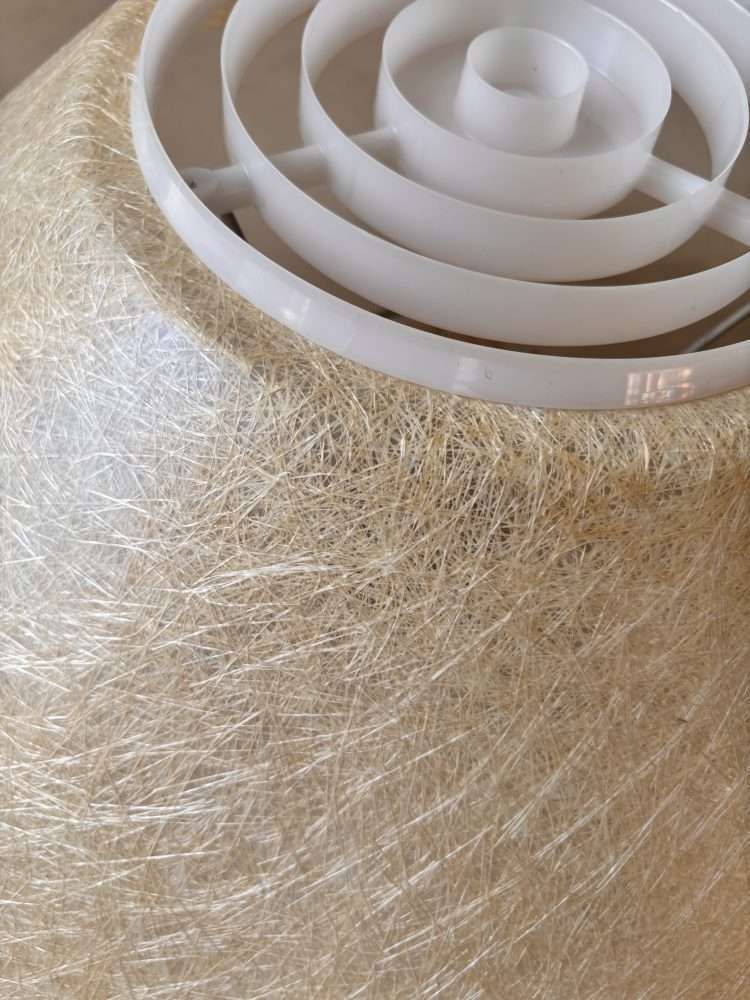 photo vinterior Louis Kalff Philips Ceiling Lamp, 1950s Fiberglass