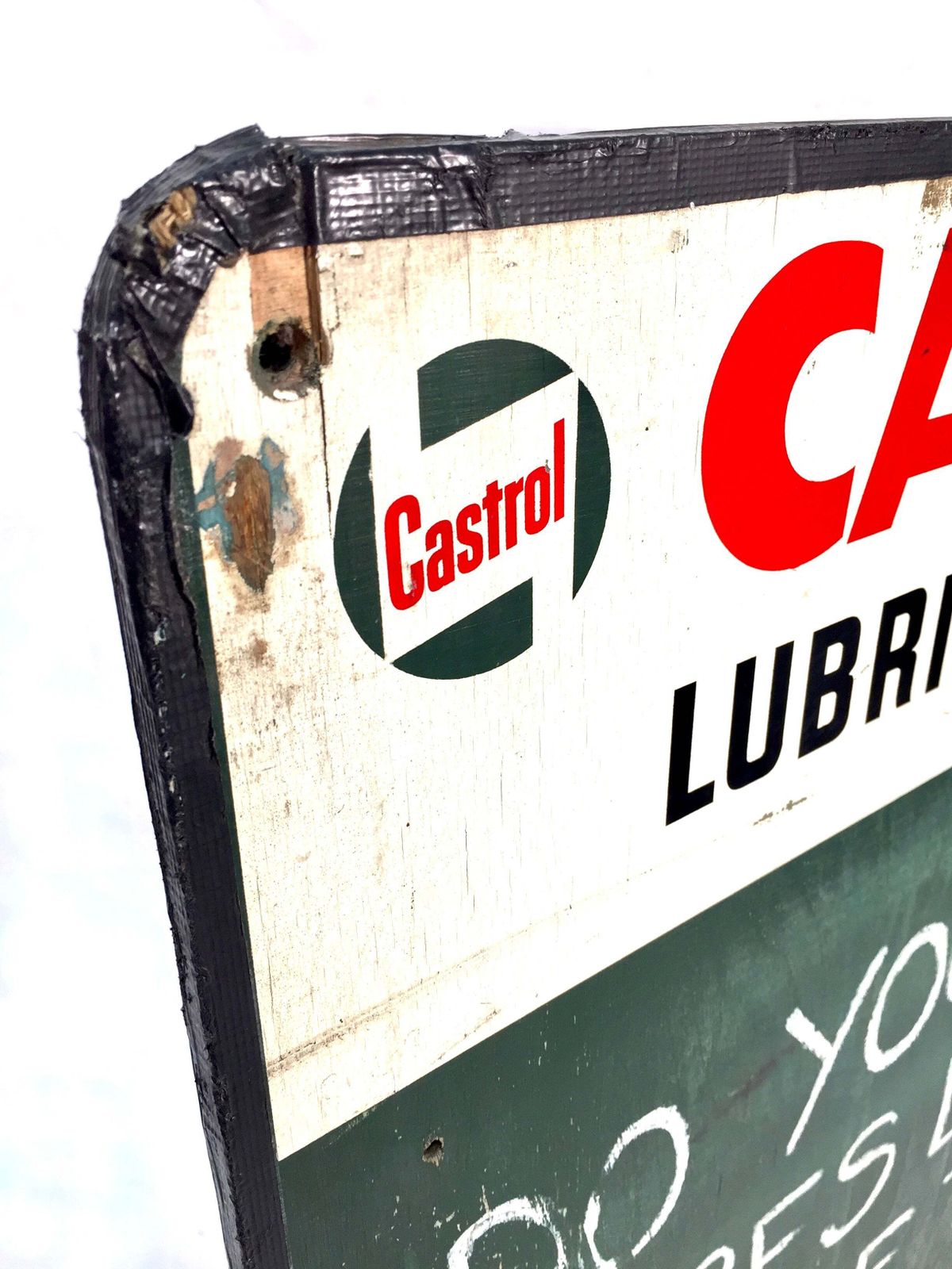 Antique Advertising   Wall Mounted Castrol Oil Lubrication Charts Garage Sign photo Art