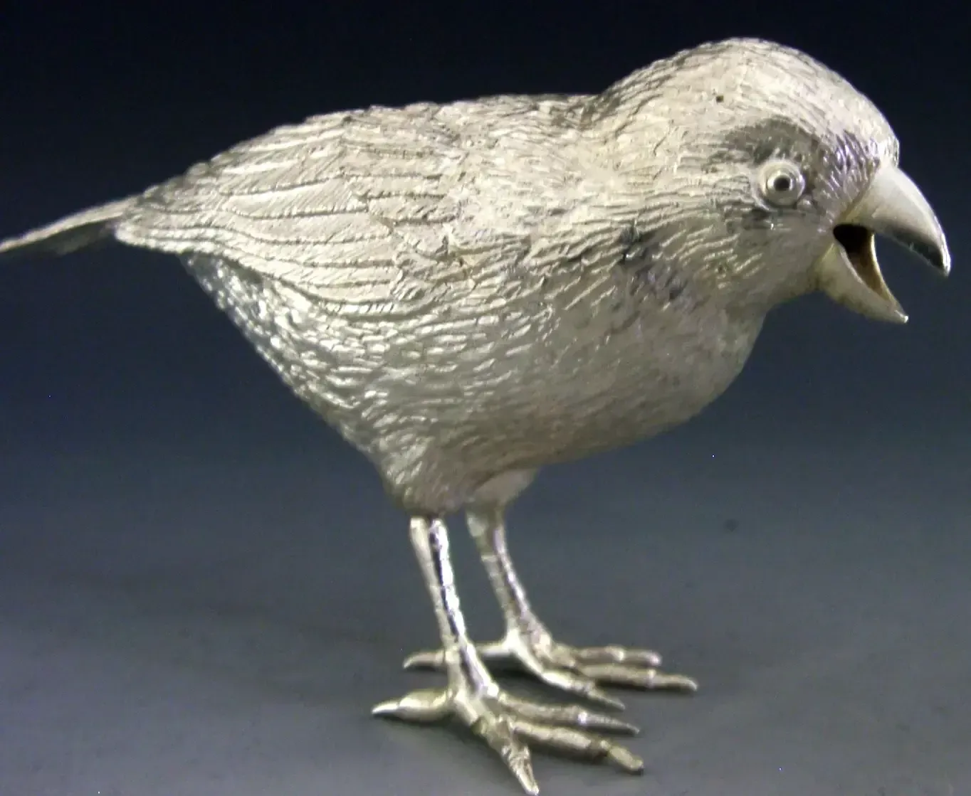 Figurine d'oiseau grandeur nature en argent sterling massif, 1979, 112 g, Finch ? photo buy