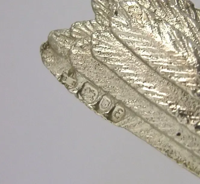Figurine d'oiseau grandeur nature en argent sterling massif, 1979, 112 g, Finch ? photo vintage