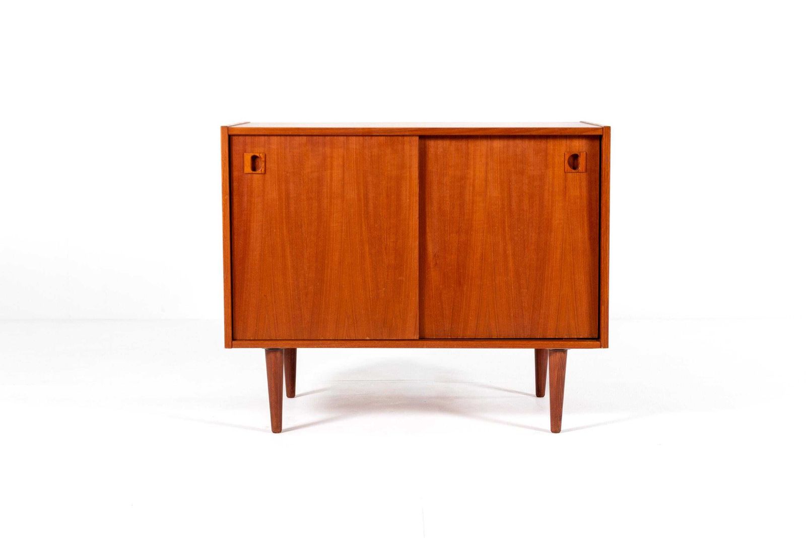 Mid Century Swedish Teak Sliding Door Cabinet, 1960s photo Furniture