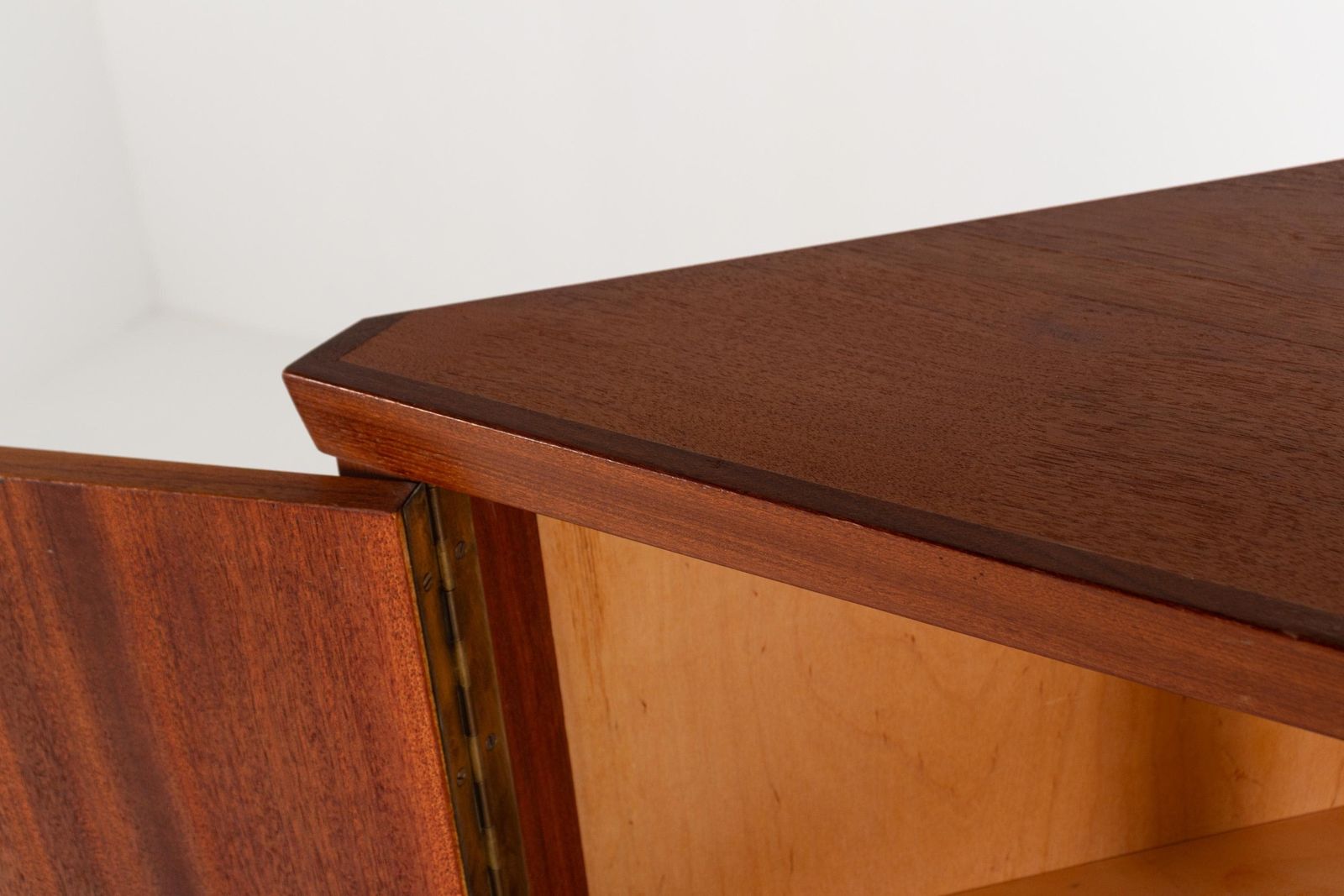 Mid Century Danish Teak Corner Cabinet With Drawer, 1960s photo vintage
