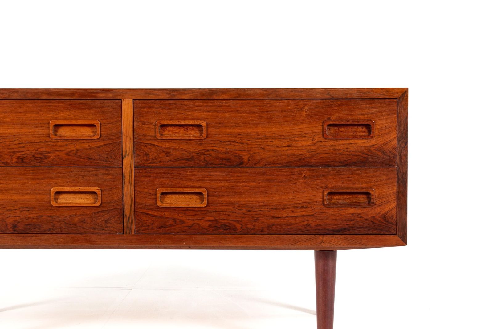 Low Mid Century Danish Rosewood Chest Of Drawers By Poul Hundevad For Hundevad & Co, 1960s photo for sale