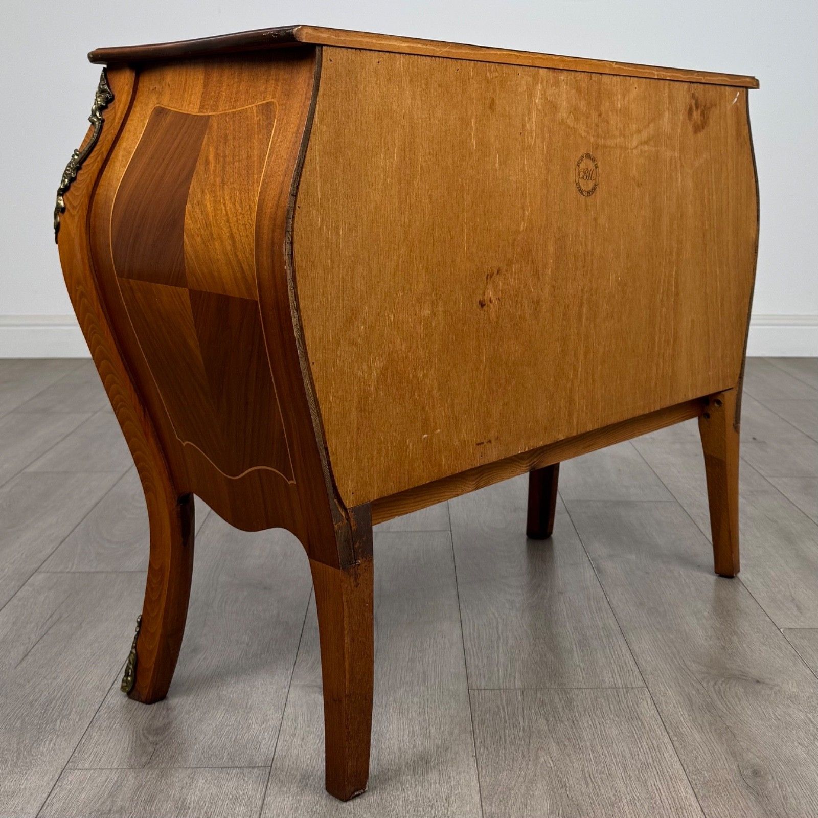 Antique 20th Century Bombe Chest Of Drawers In Walnut ( Af 5596 ) photo Furniture