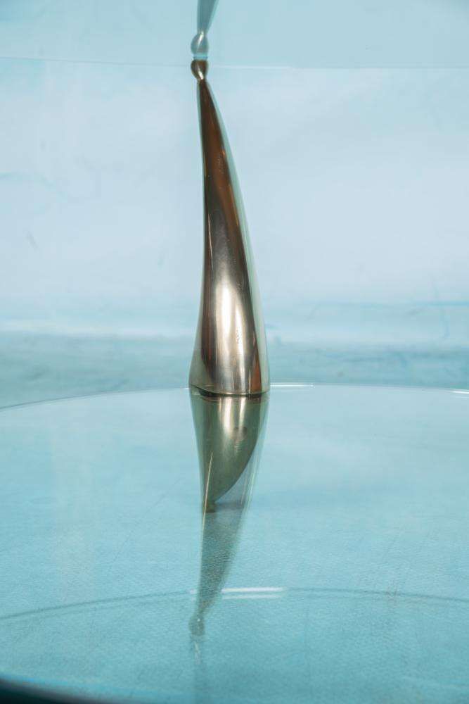 photo for sale Space Age Italiaans Design Salontafel – Messing Salontafel