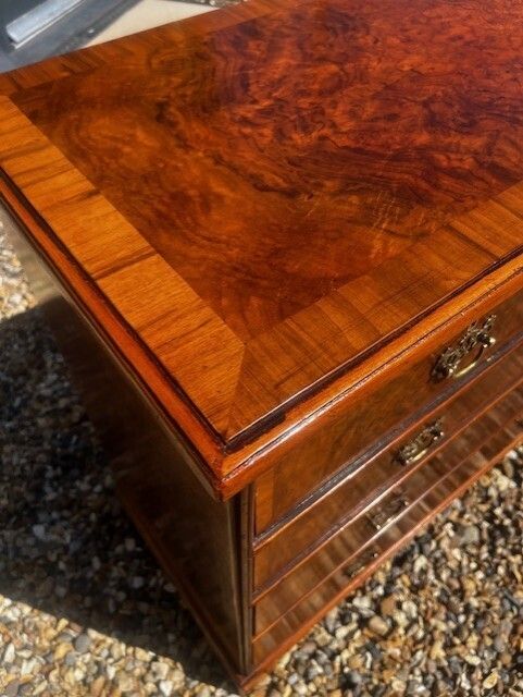 photo buy A George II Style Burr Walnut Chest Of Drawers.