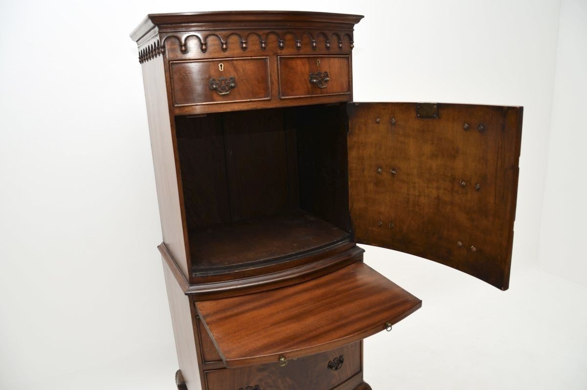 Antique Mahogany Cabinet / Chest On Legs photo buy