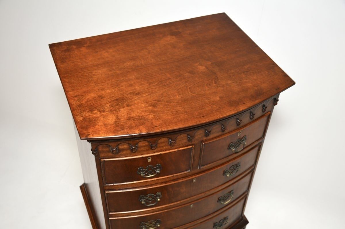 Furniture Antique Mahogany Cabinet / Chest On Legs photo