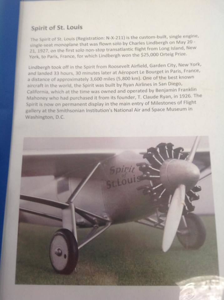 Superb Aeronautica Museum Piece The Spirit Of St Louis photo 299.0