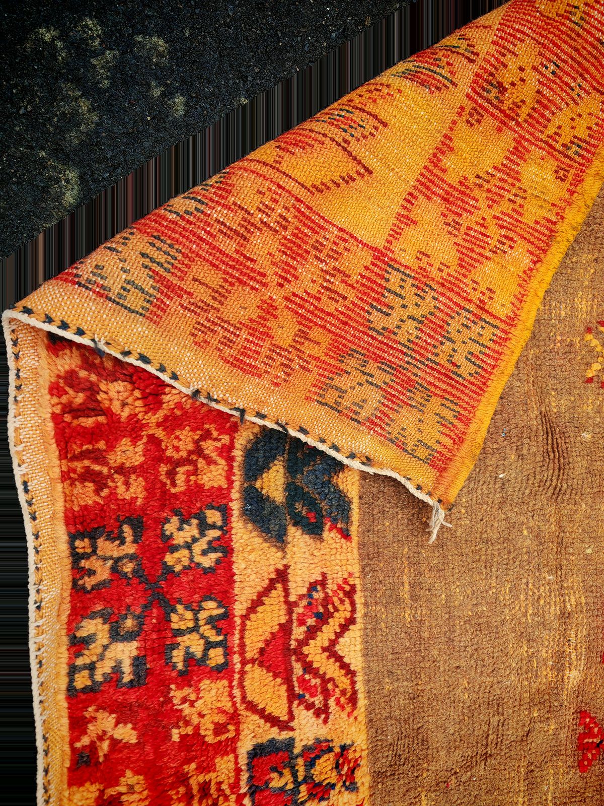 No Custom Fee/ Antique Moroccan Berber Rug  100% Wool. In Perfect Condition photo furniture