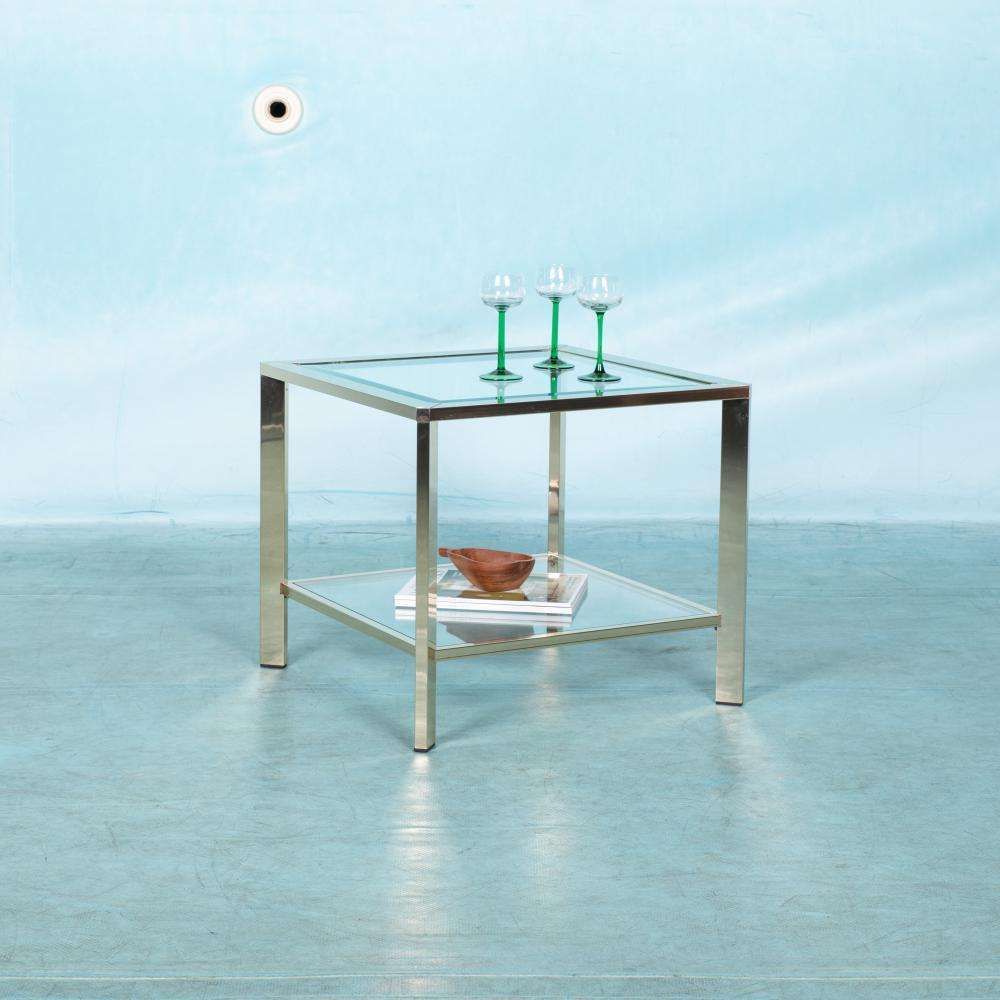 Minimalist Coffee Table Brass Glass Regency Coffee Table 70s photo for sale