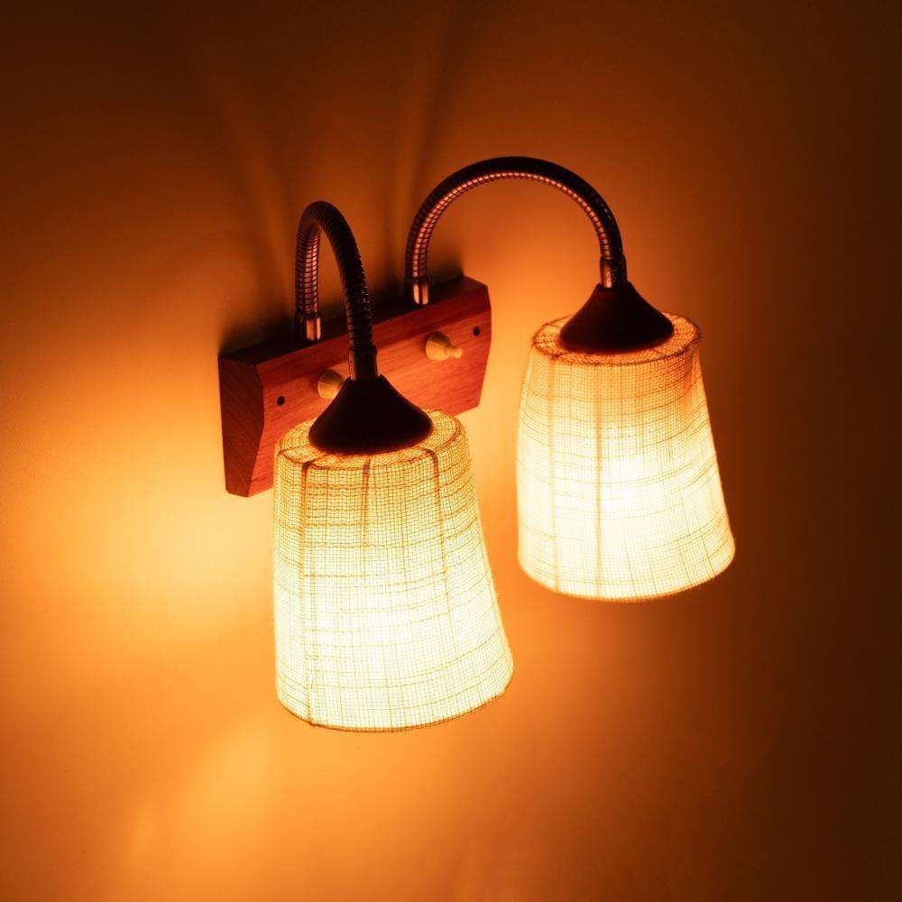 Lighting Vintage Teak Wall Lamp Bedside Wall Lamp Sweden 60s photo