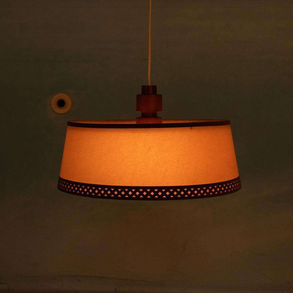 340.0 Japandi Hanging Lamp 70s Vintage Minimalist Boho Pendant photo