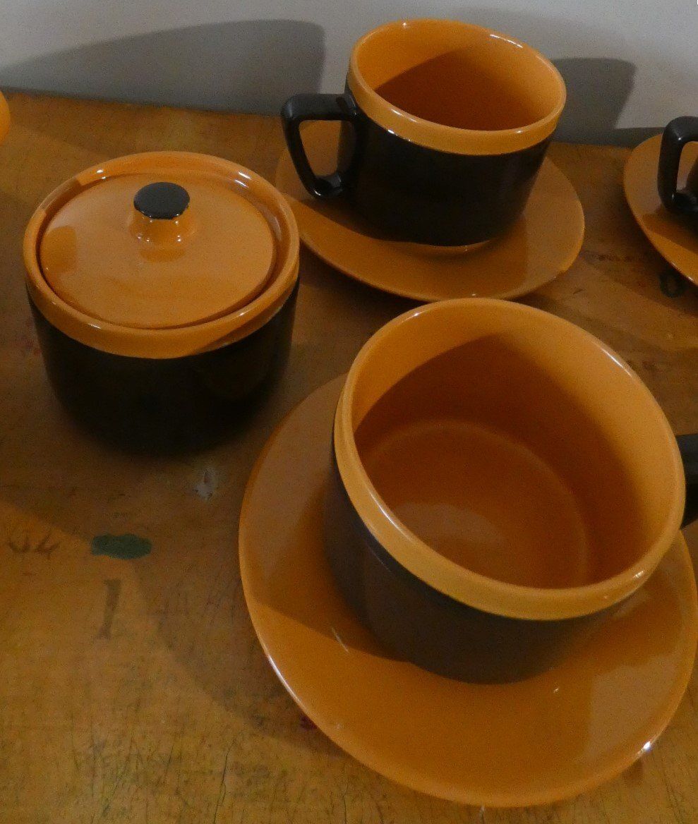 Tea Set By Settimo Rometti For Rometti Ceramiche, 1960s, Set Of 15 photo 750.0