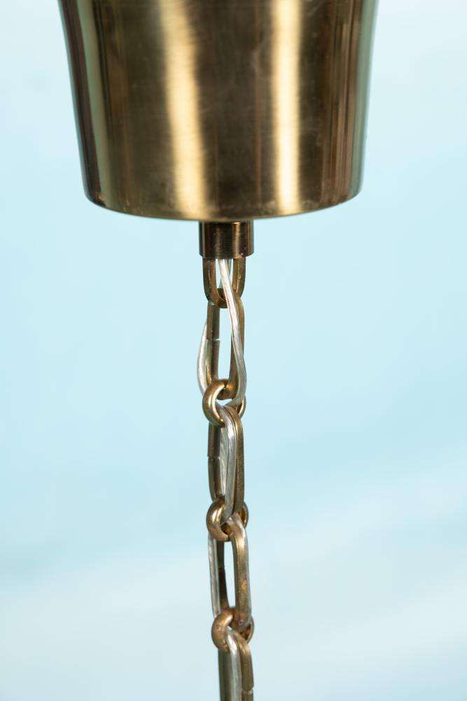photo buy Midmod Glass Pendant Lamp Orrefors, 60s Japandi Glass Pendant
