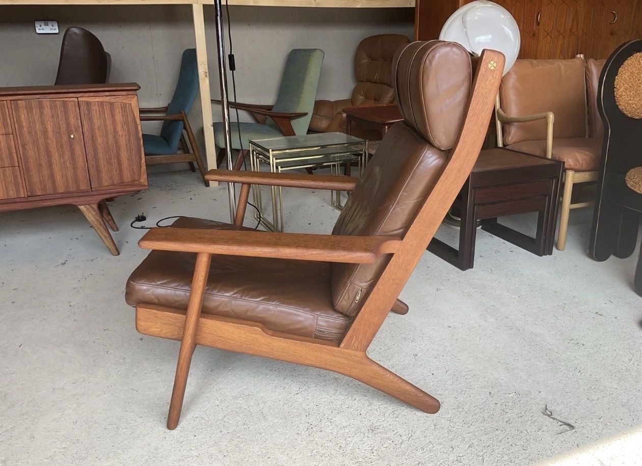 Hans Wegner Ge290 Teak High Backed Armchair For Getama Of Denmark Mid Century photo furniture