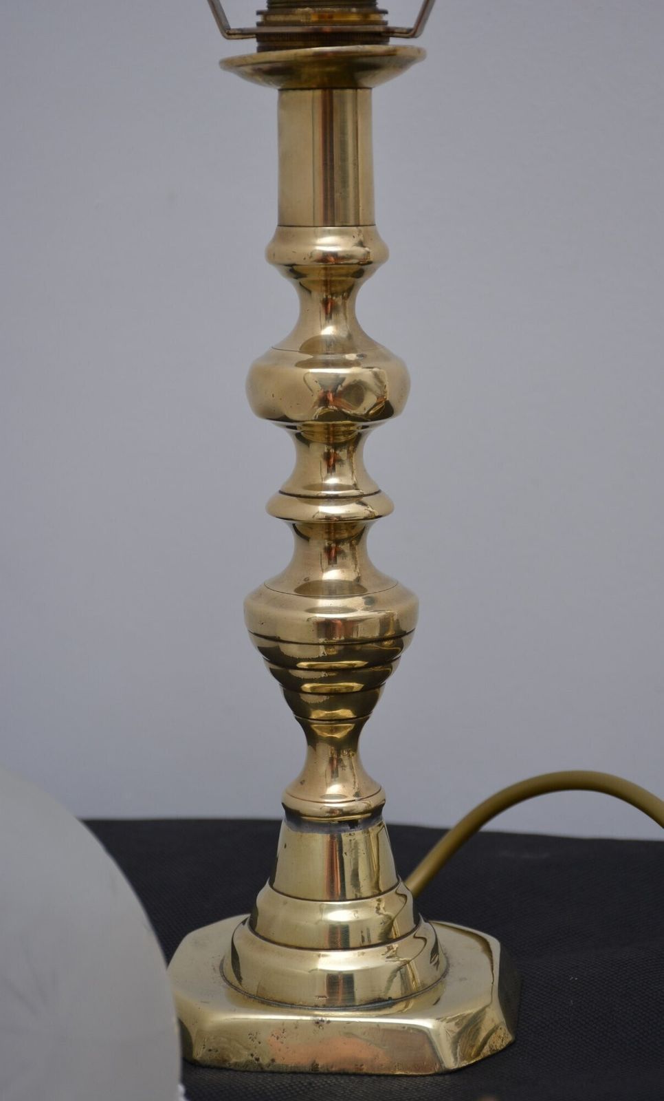 Pair Of Victorian Table Lamps In Brass. photo for sale