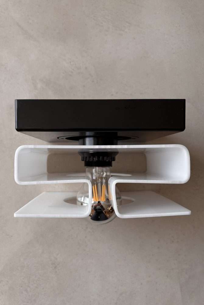 Lighting Space Age Wall Lamp Plexiglass 1970s photo