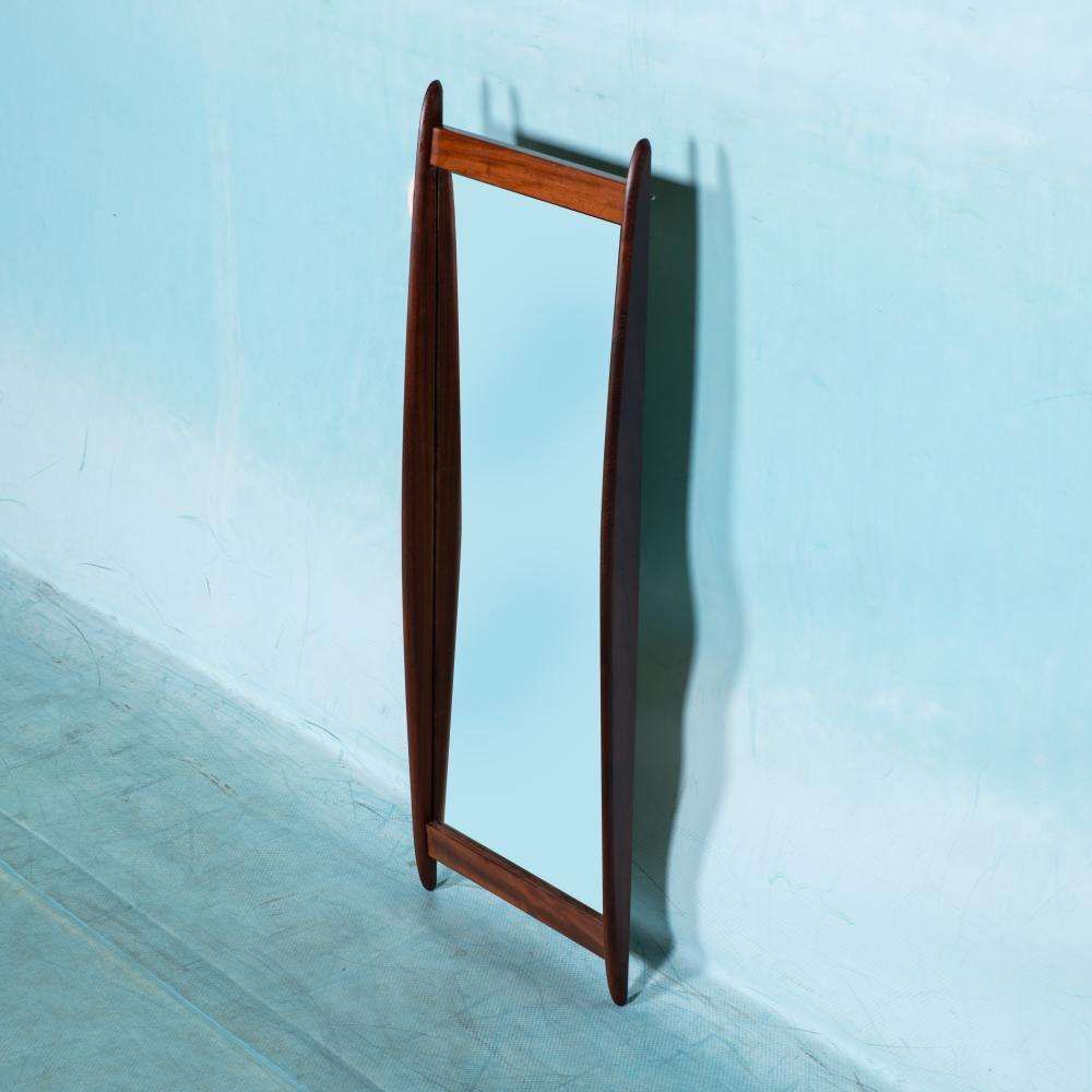 Scandinavian Teak Mirror From The Sixties