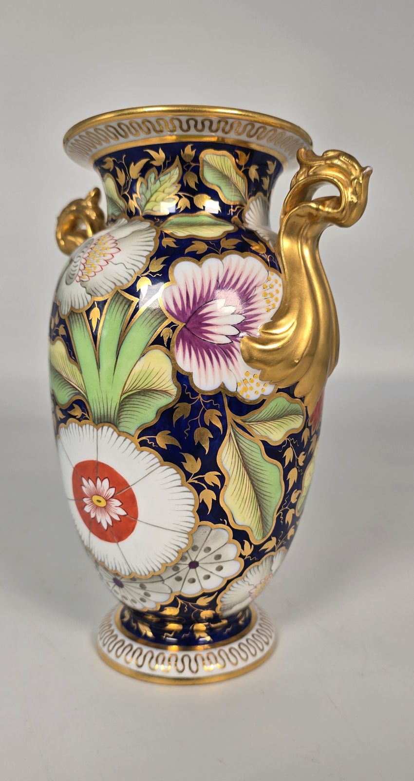 19th Century Hand Painted Spode China Vase Circa 1890, English photo furniture