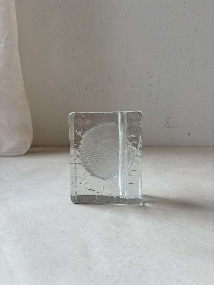Solifleur Block Vase Heiner Düsterhaus Walther Glas Jaren 1970 photo Woonaccessoires